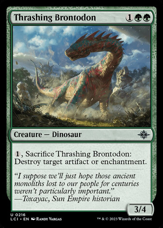 Thrashing Brontodon - carta Magic The Gathering