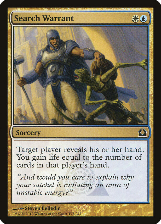 Search Warrant - carta Magic The Gathering