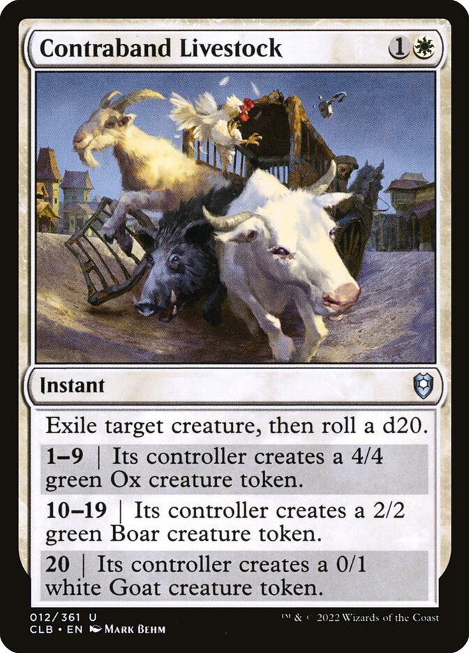 Contraband Livestock - CLB-012-NF-STD