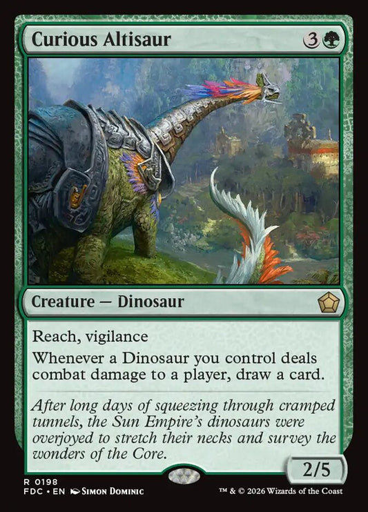 Curious Altisaur - carta Magic The Gathering