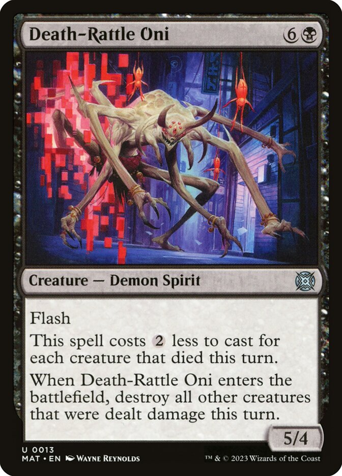 Death-Rattle Oni - carta Magic The Gathering