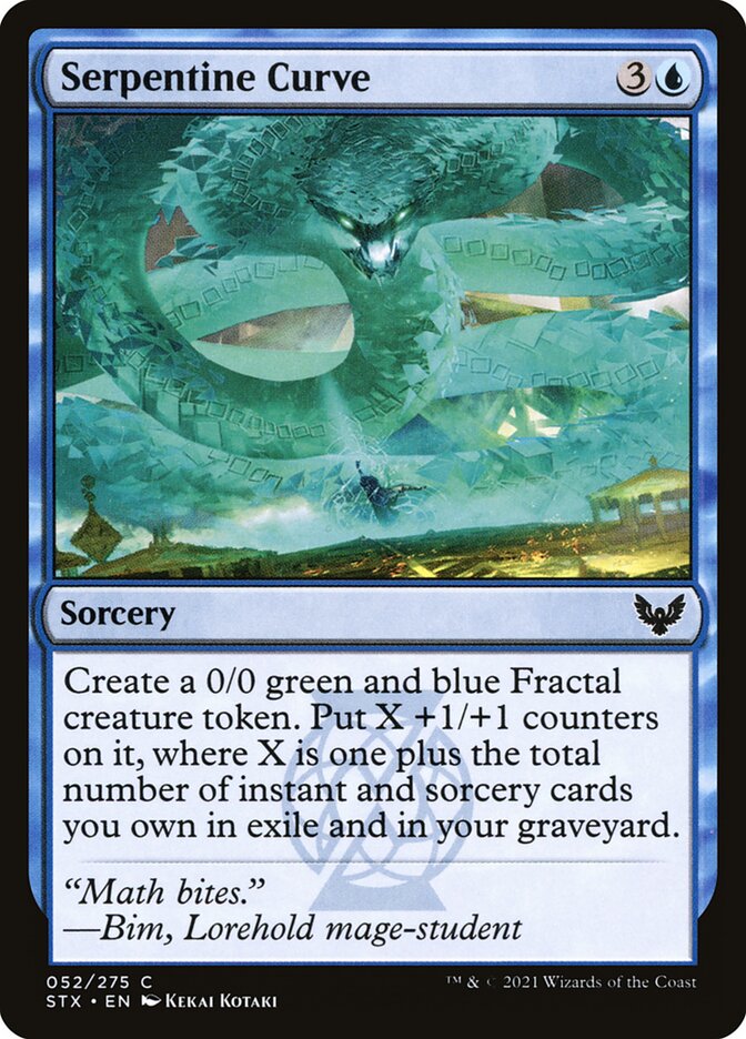 Serpentine Curve - carta Magic The Gathering