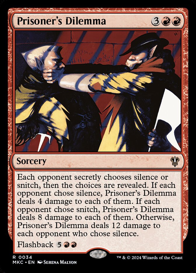 Prisoner's Dilemma - carta Magic The Gathering