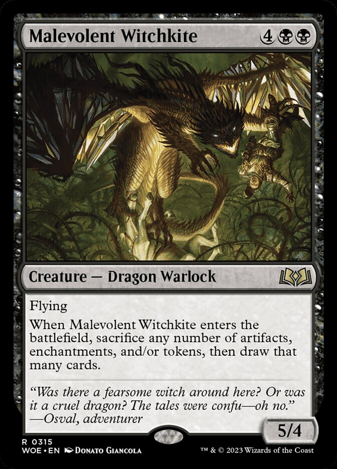Malevolent Witchkite - carta Magic The Gathering