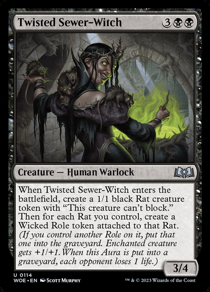 Twisted Sewer-Witch - carta Magic The Gathering