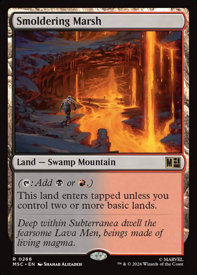 Smoldering Marsh - carta Magic The Gathering