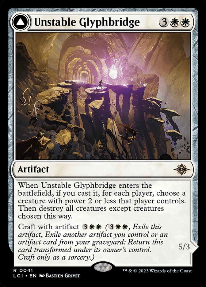 Unstable Glyphbridge - carta Magic The Gathering