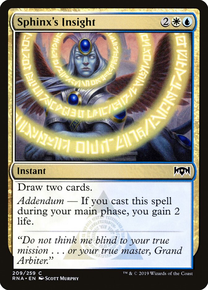 Sphinx's Insight - carta Magic The Gathering