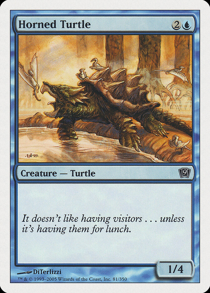Horned Turtle - carta Magic The Gathering