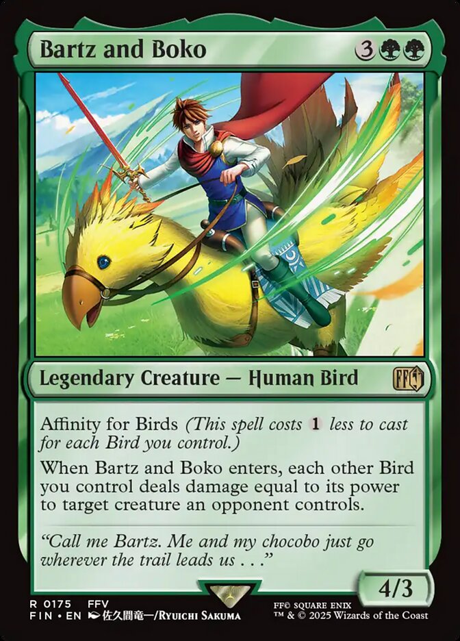 Bartz and Boko - carta Magic The Gathering