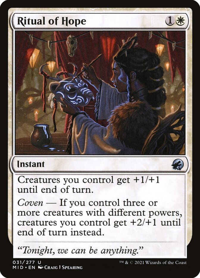 Ritual of Hope - carta Magic The Gathering