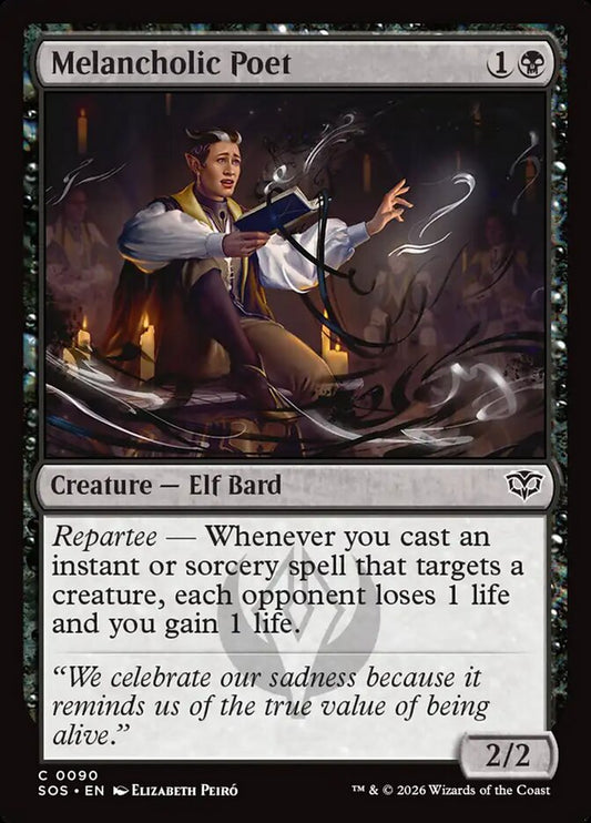Melancholic Poet - carta Magic The Gathering