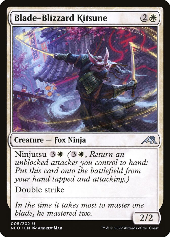 Blade-Blizzard Kitsune - carta Magic The Gathering