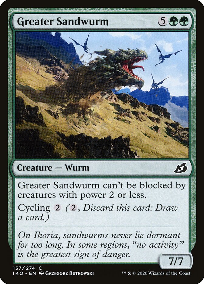 Greater Sandwurm - carta Magic The Gathering