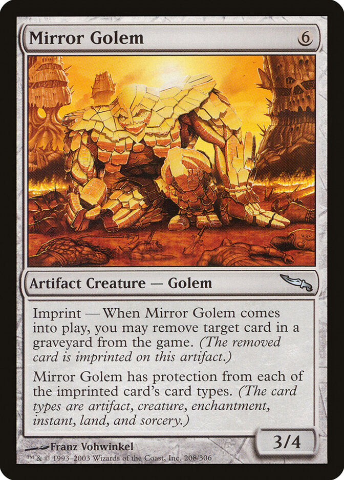 Mirror Golem - carta Magic The Gathering