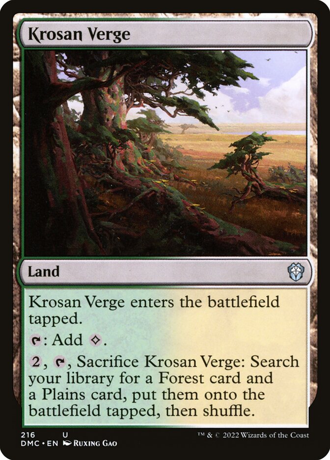 Krosan Verge - carta Magic The Gathering