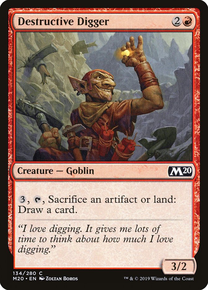 Destructive Digger - carta Magic The Gathering
