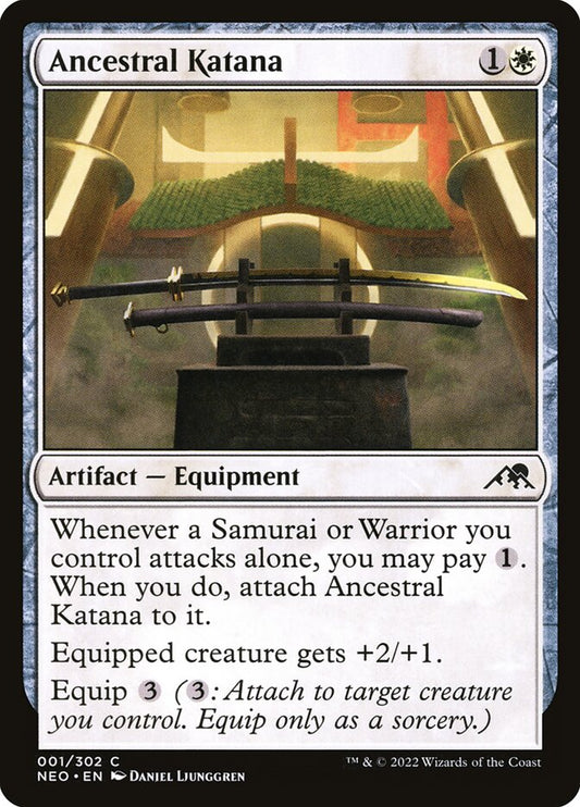 Ancestral Katana - carta Magic The Gathering