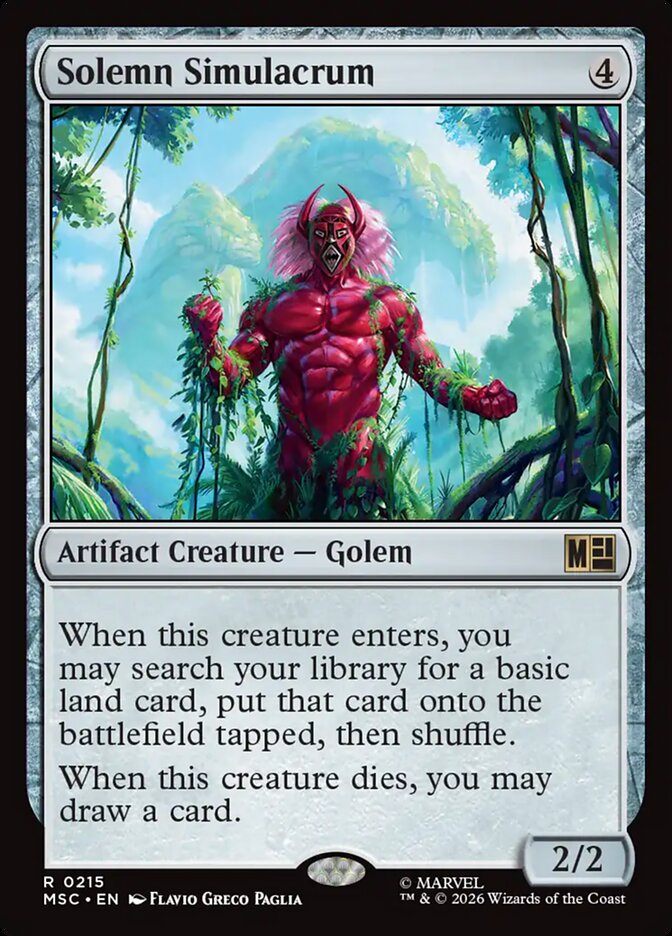 Solemn Simulacrum - carta Magic The Gathering