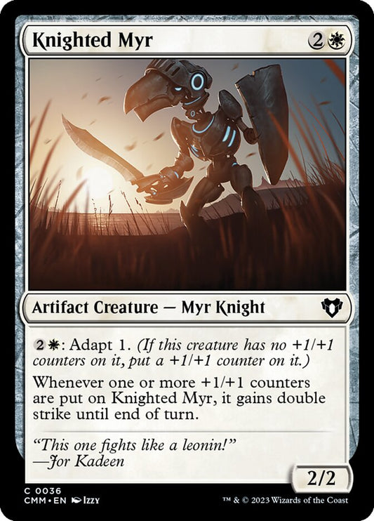 Knighted Myr - carta Magic The Gathering