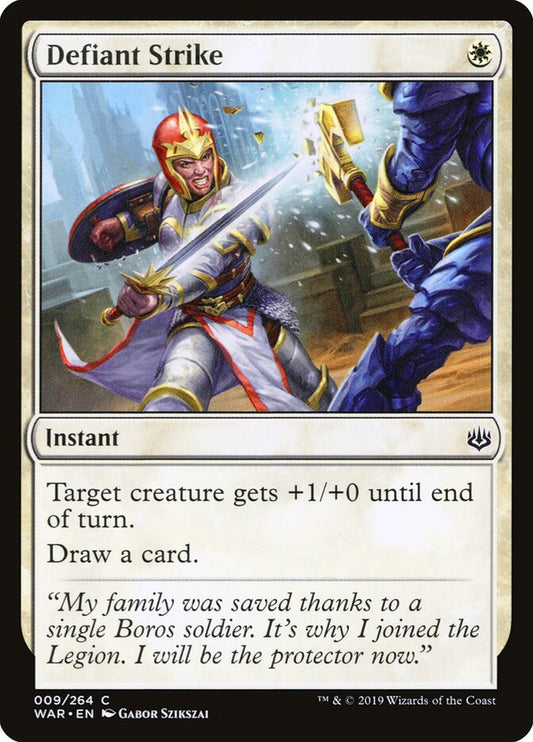 Defiant Strike - carta Magic The Gathering