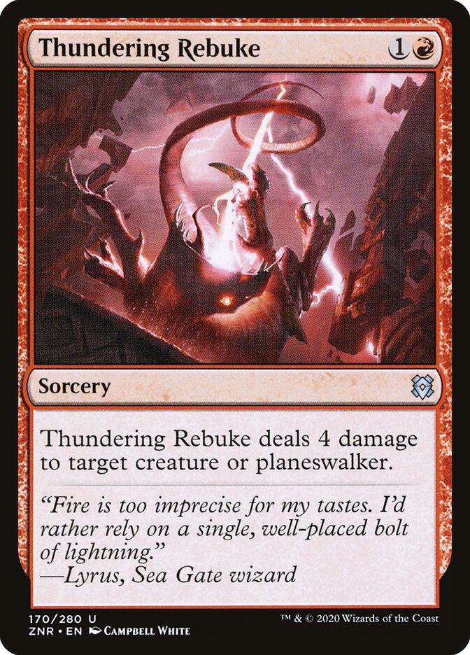 Thundering Rebuke - carta Magic The Gathering