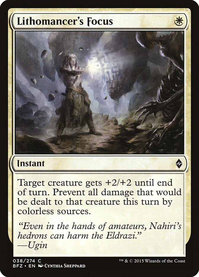 Lithomancer's Focus - carta Magic The Gathering