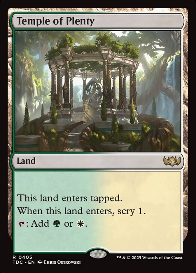 Temple of Plenty - carta Magic The Gathering