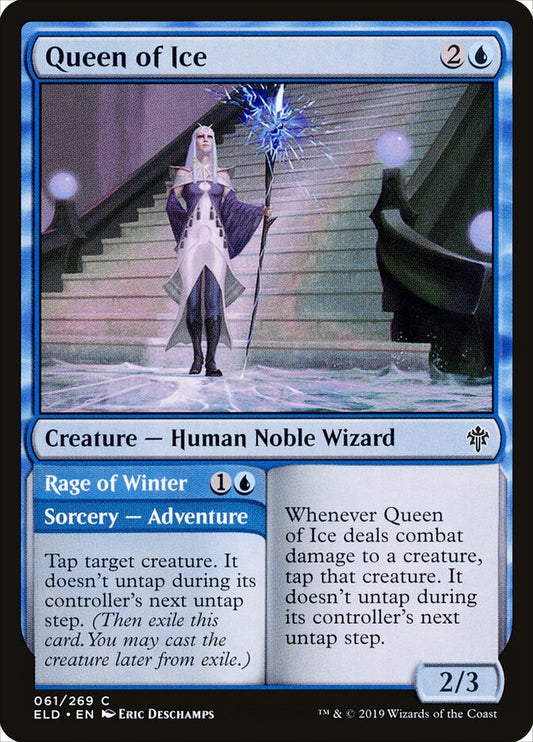 Queen of Ice // Rage of Winter - carta Magic The Gathering