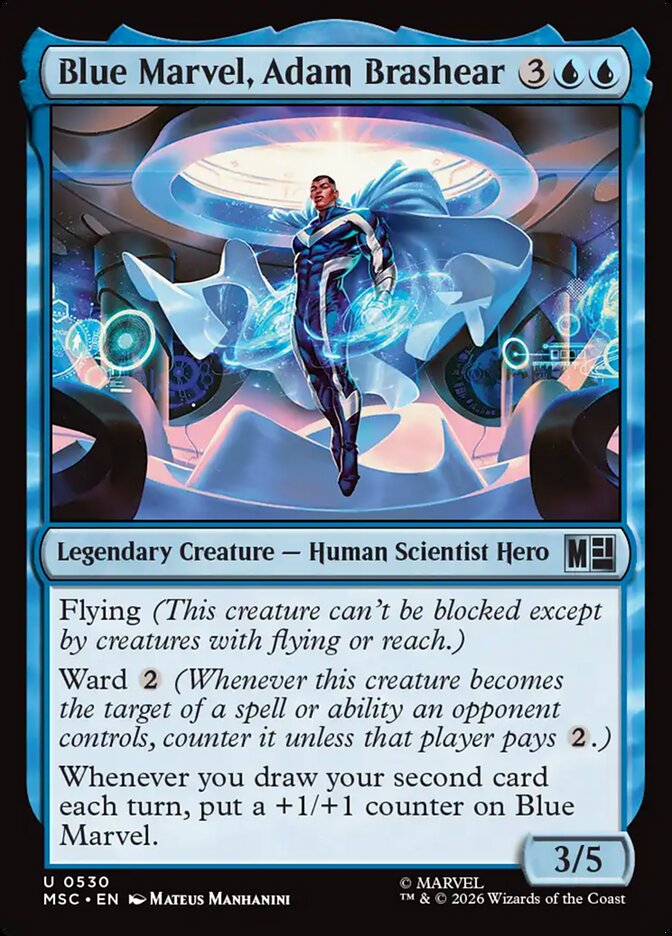 Blue Marvel, Adam Brashear - carta Magic The Gathering