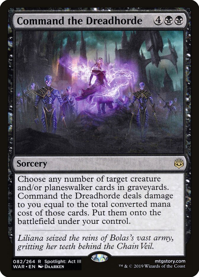 Command the Dreadhorde - carta Magic The Gathering