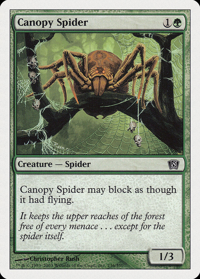 Canopy Spider - carta Magic The Gathering