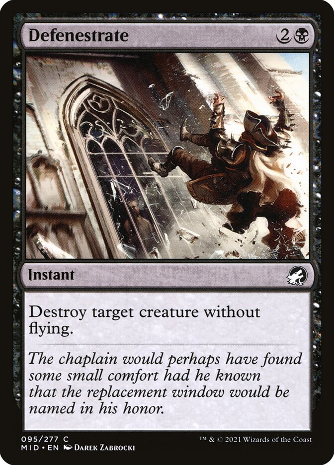 Defenestrate - carta Magic The Gathering