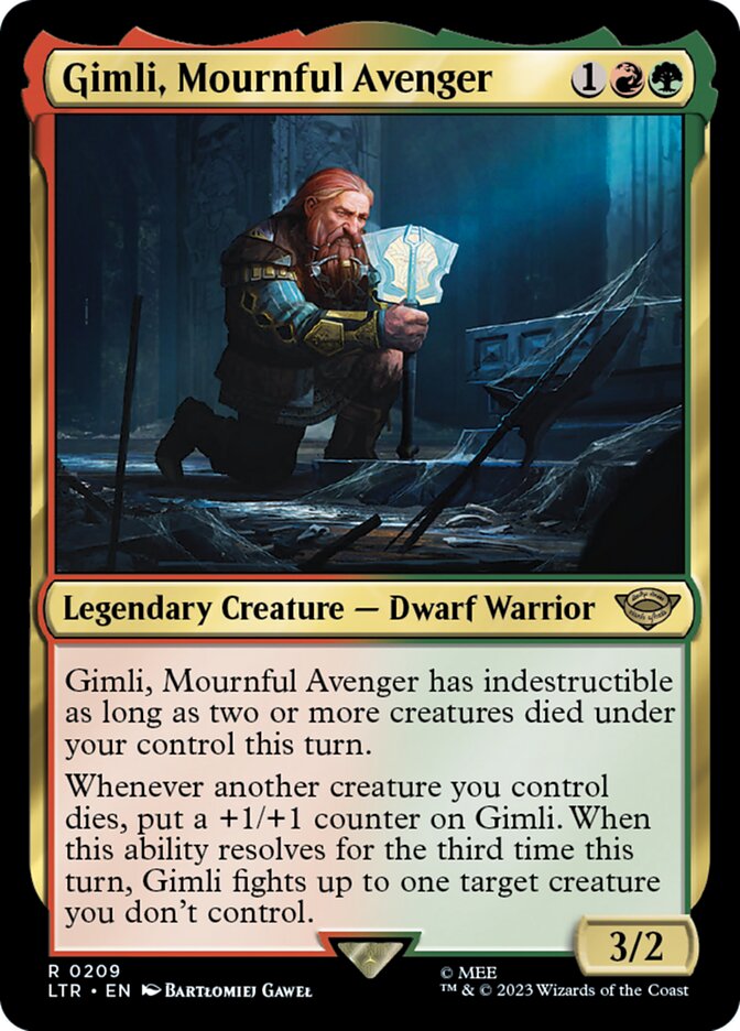 Gimli, Mournful Avenger - carta Magic The Gathering