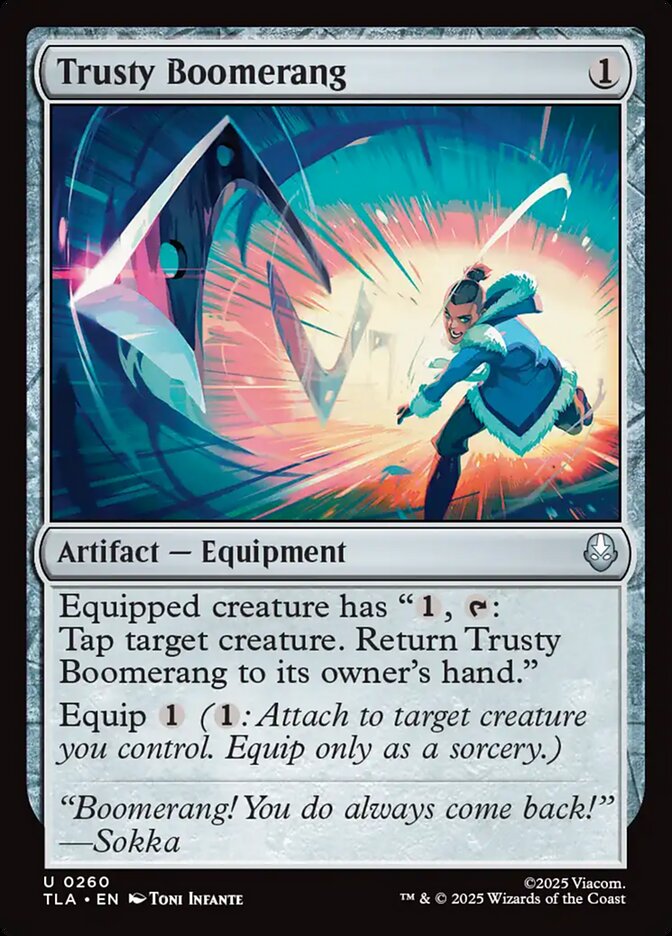 Trusty Boomerang - carta Magic The Gathering