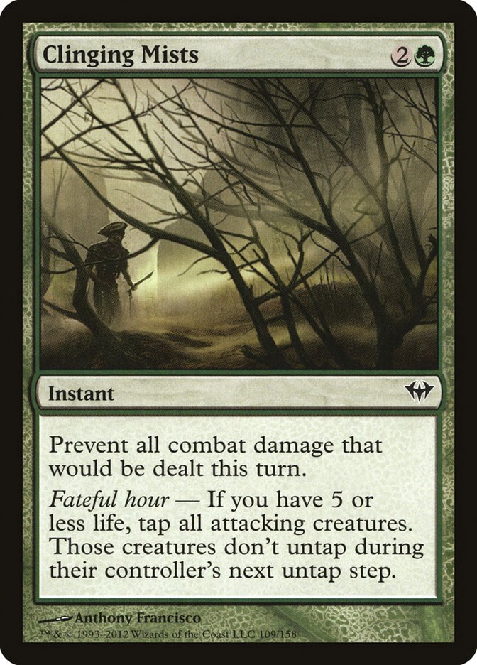 Clinging Mists - carta Magic The Gathering