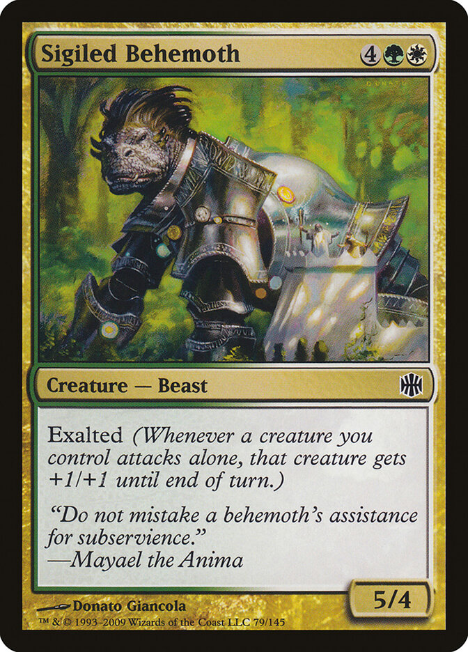 Sigiled Behemoth - carta Magic The Gathering
