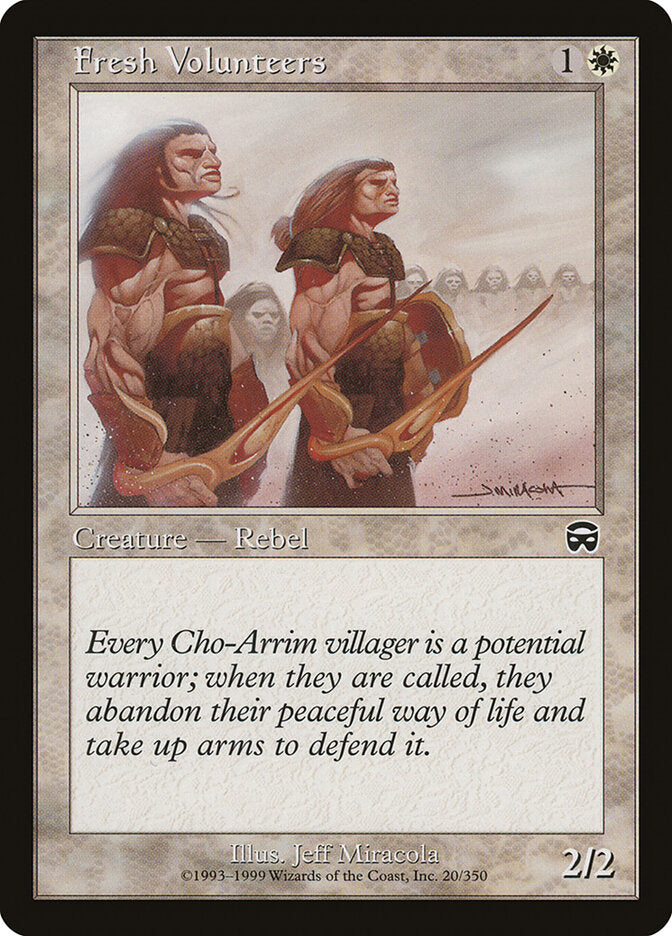 Fresh Volunteers - carta Magic The Gathering