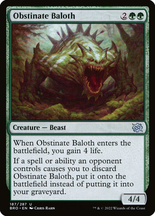 Obstinate Baloth - carta Magic The Gathering