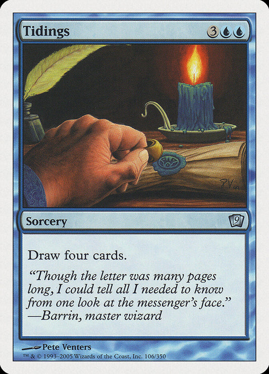 Tidings - carta Magic The Gathering