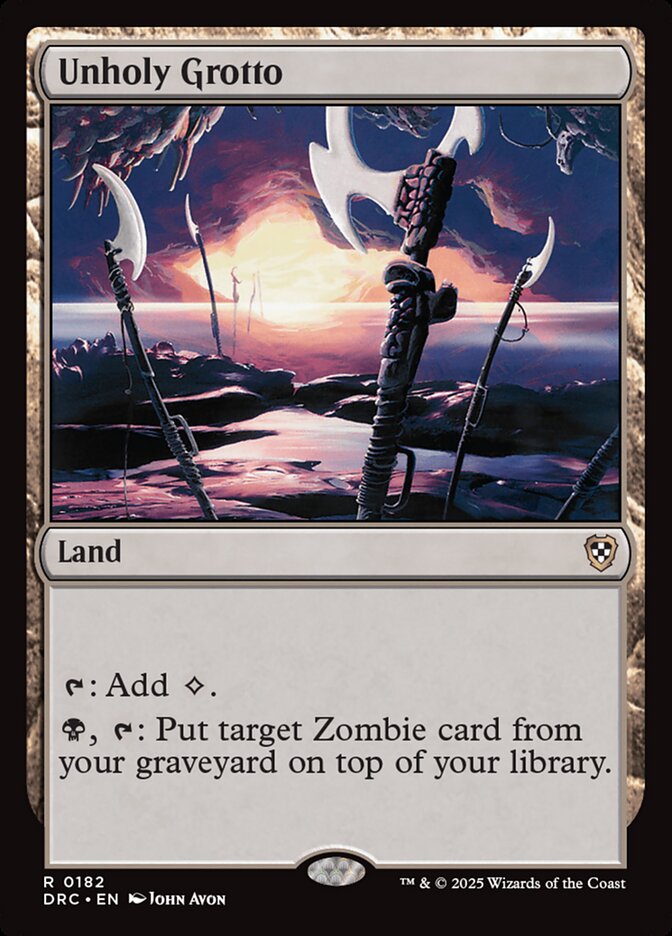 Unholy Grotto - carta Magic The Gathering