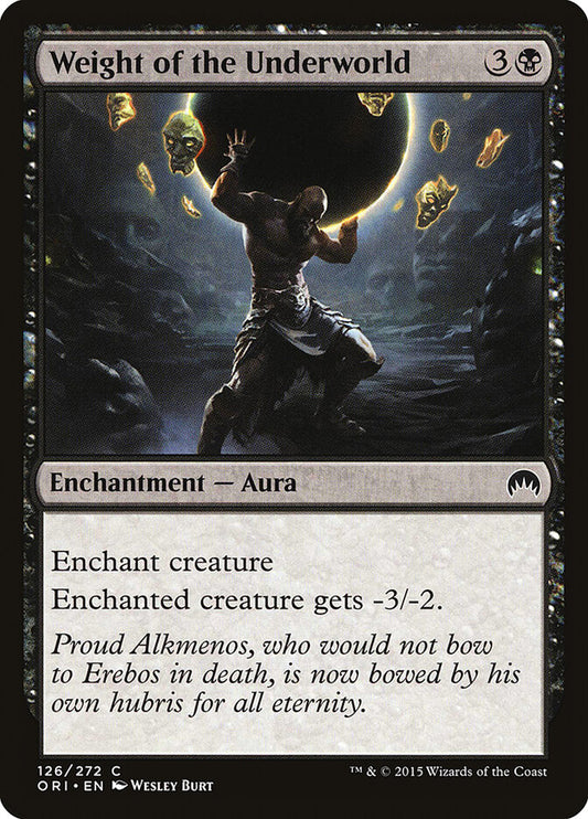 Weight of the Underworld - carta Magic The Gathering