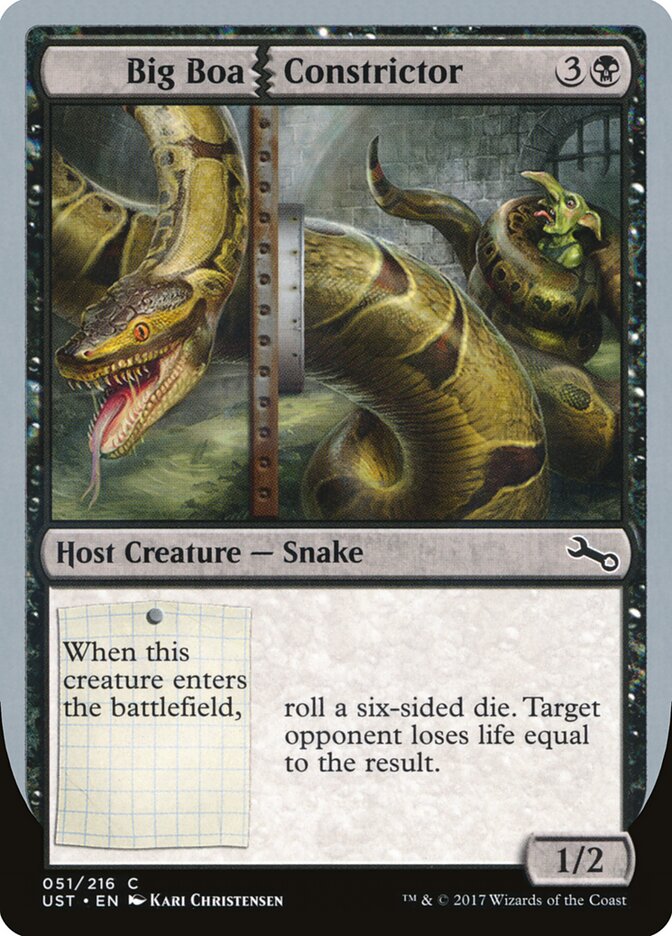 Big Boa Constrictor - carta Magic The Gathering