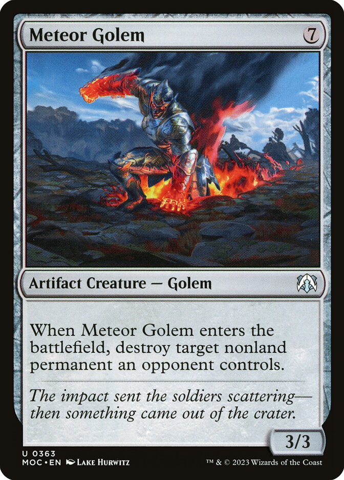 Meteor Golem - carta Magic The Gathering