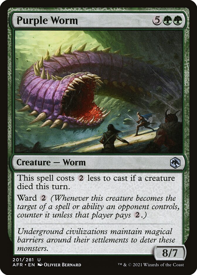 Purple Worm - carta Magic The Gathering