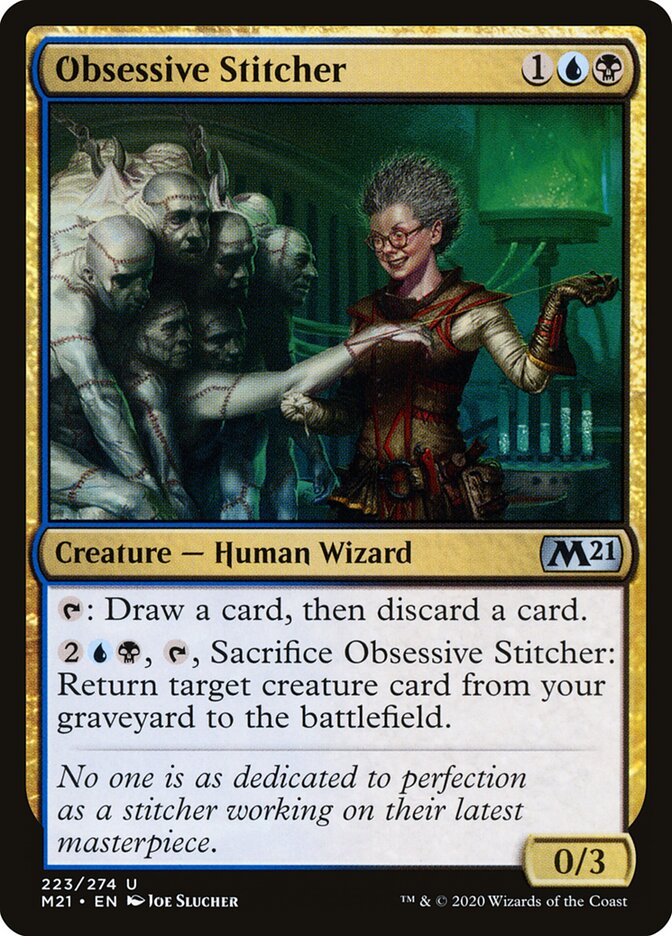 Obsessive Stitcher - carta Magic The Gathering