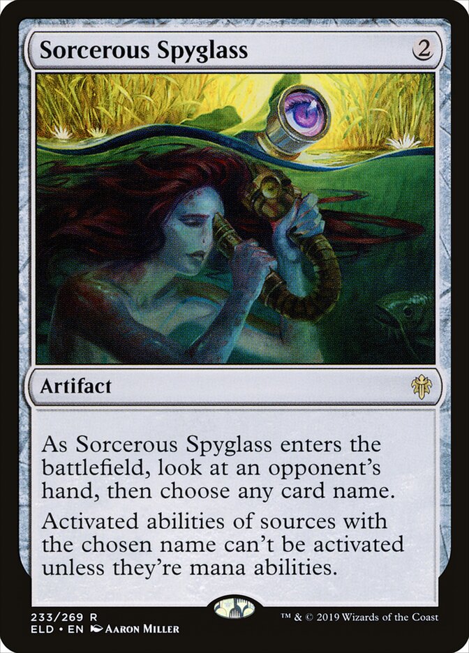 Sorcerous Spyglass - carta Magic The Gathering