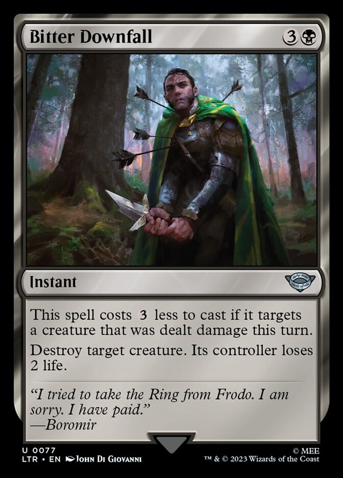 Bitter Downfall - carta Magic The Gathering