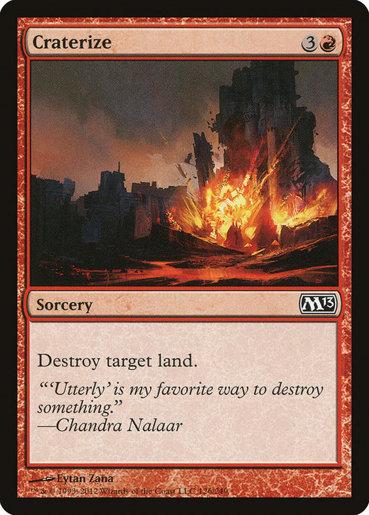Craterize - carta Magic The Gathering