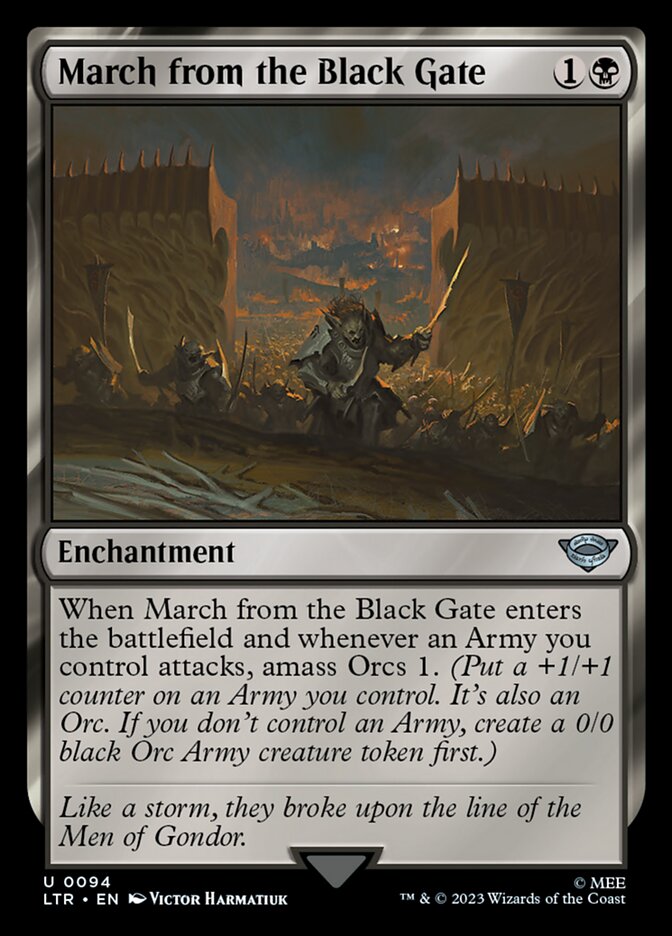 March from the Black Gate - carta Magic The Gathering